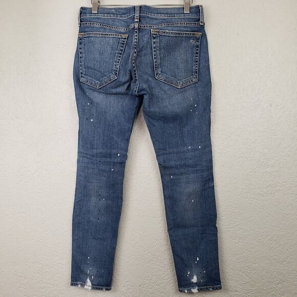 rag & bone Painted Dre Capri Skinny Jeans - 25 - Picture 2 of 6